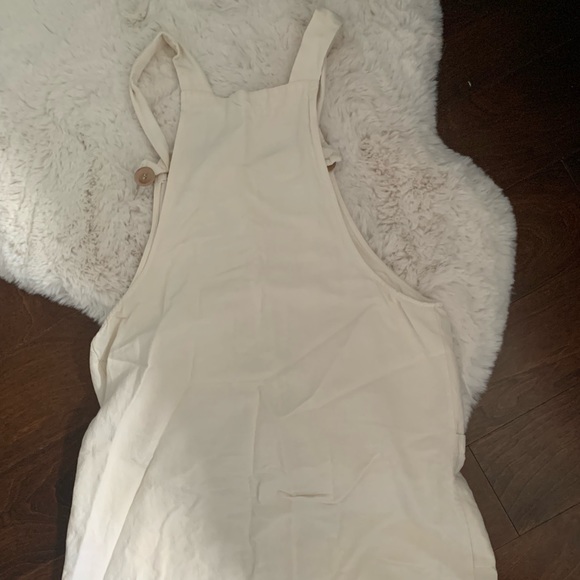 LUSH white linen coverall minidress (S) - Picture 2 of 5